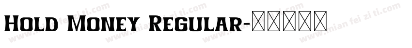 Hold Money Regular字体转换